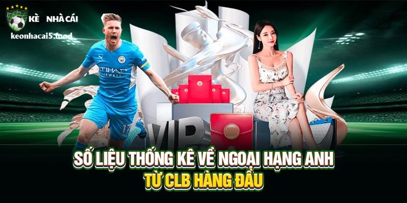 Số liệu thống kê về Ngoại Hạng Anh từ CLB hàng đầu